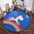 Round Soft Cotton Baby Crawling floor carpet Washable